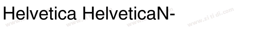 Helvetica HelveticaN字体转换
